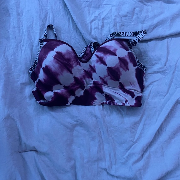 Maroon Purplish Sports Bra - Picture 1 of 2
